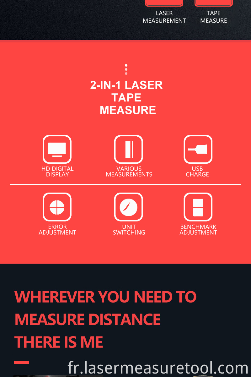 2 Laser Tape Measure